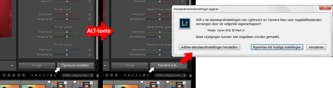 standard-instellingen
