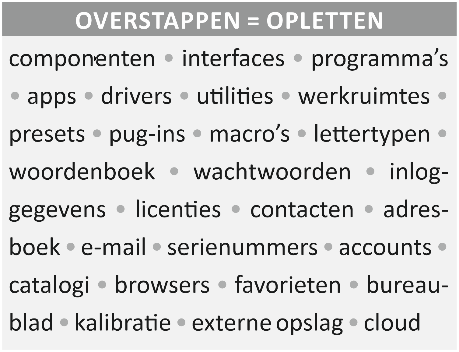 aandachtspunten