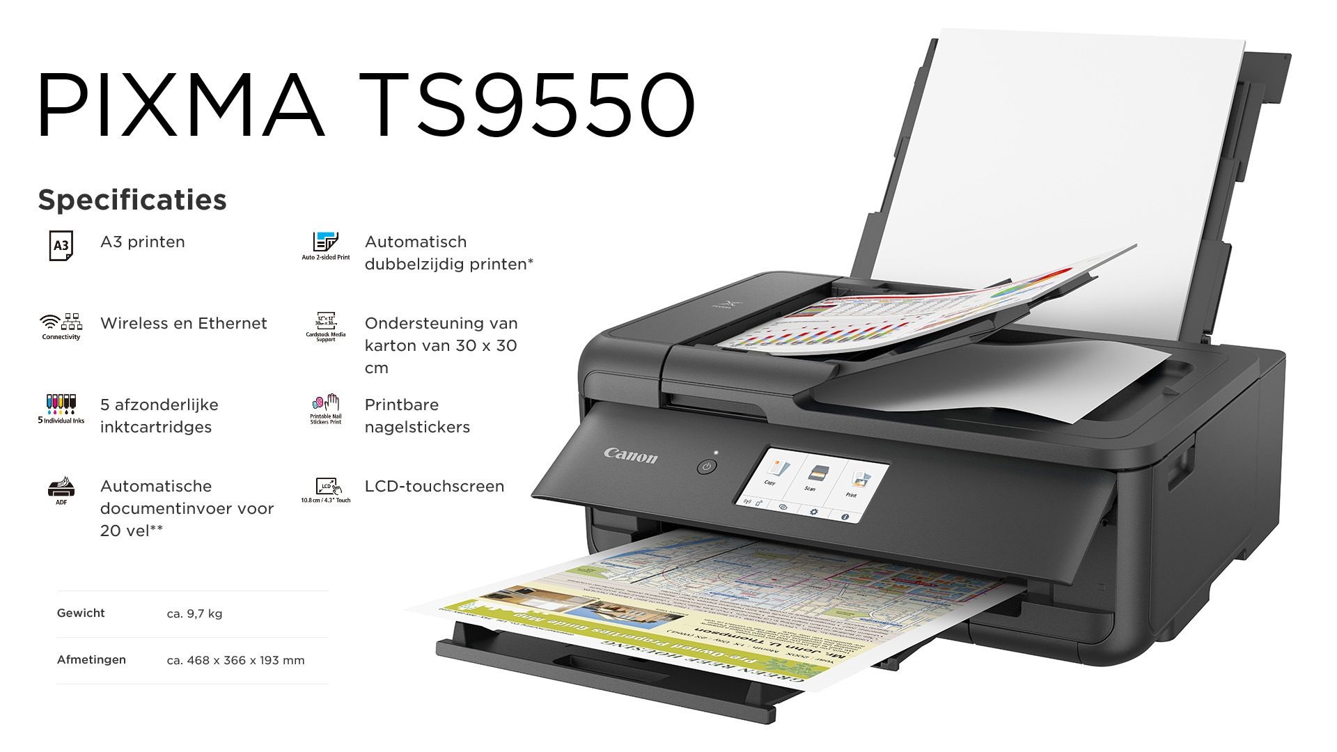 PIXMA TS9550 visual
