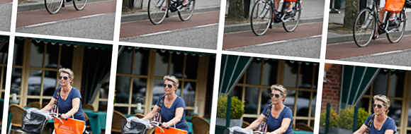 Collage van 120 frames uit een opnamereeks van 10s.