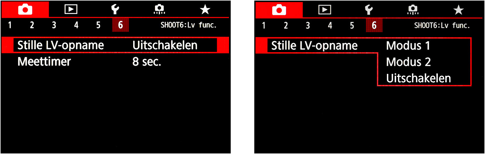 stille lv-opname