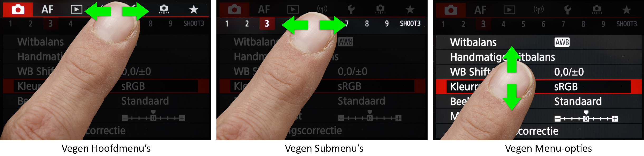 vinger-menu