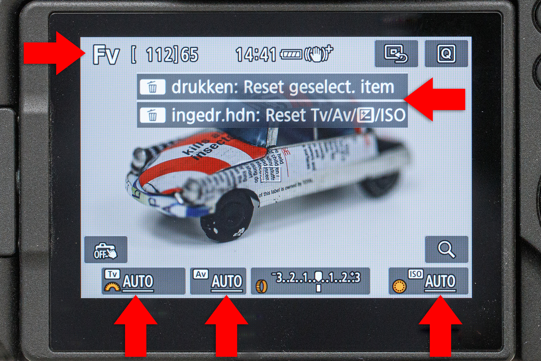 Fv-modusdisplay