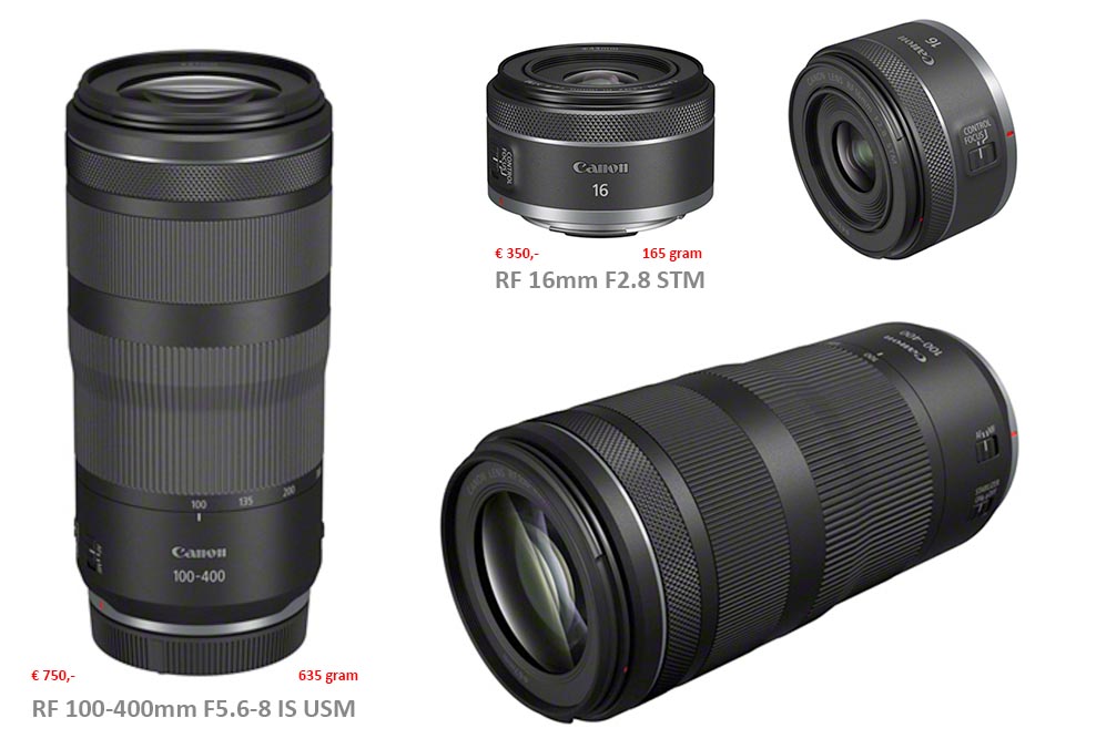 Canon RF 100-400mm RF 16mm