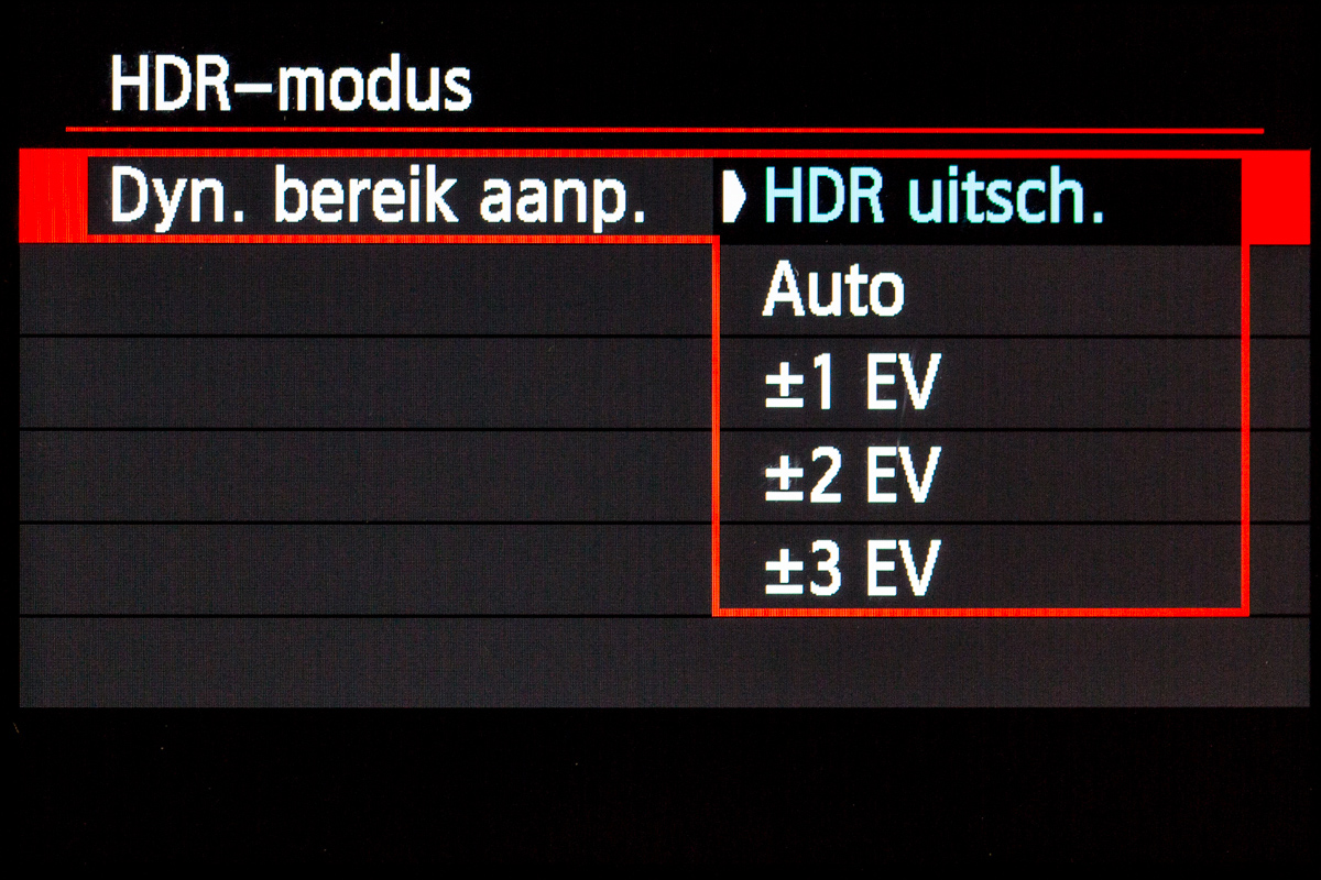 bijstand Mompelen wetenschapper EOS 70D | HDR-modus