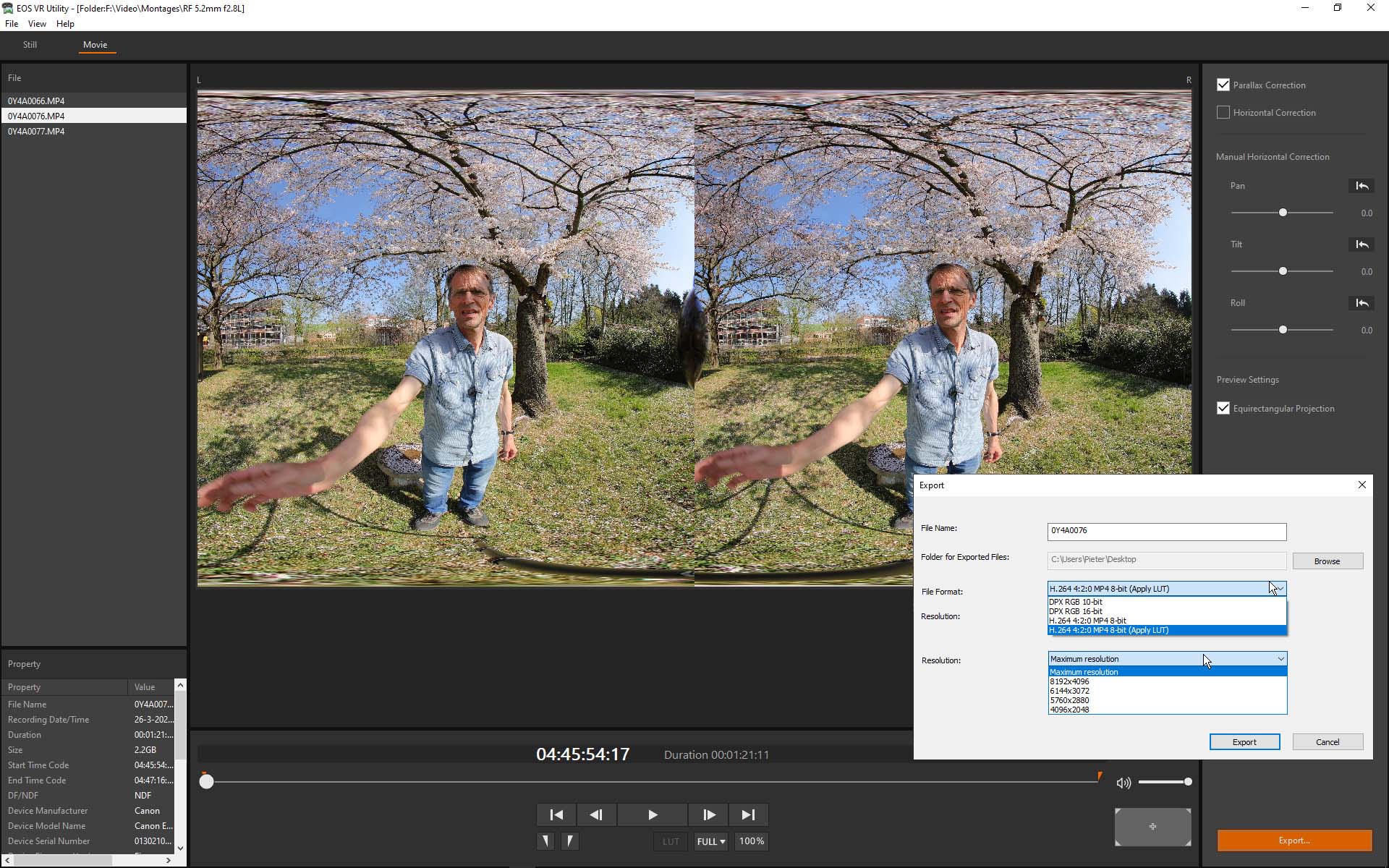 EOS VR Utility