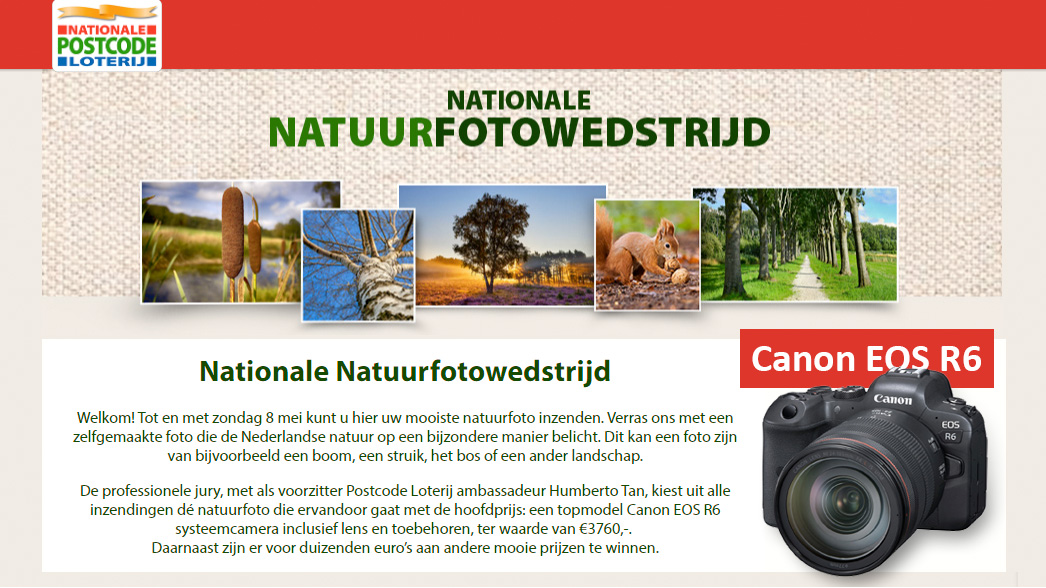 Fotowedstrijd Postcode Loterij 2022 visual
