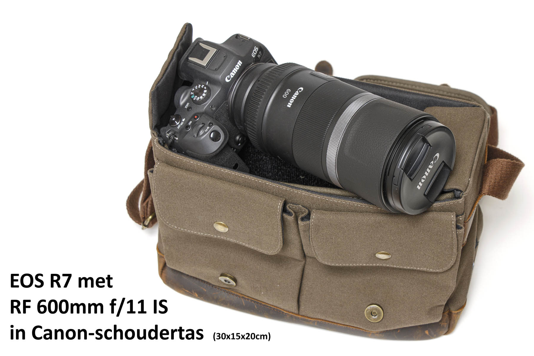 EOS R7 RF 600mm schoudertas-groot