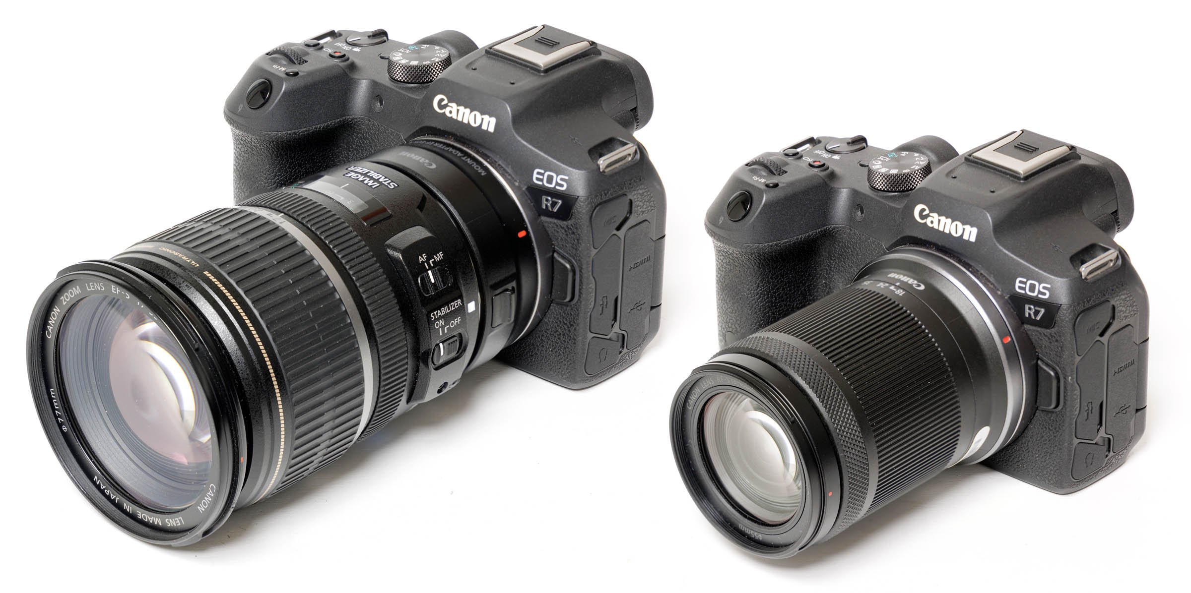 EOS R7 EF-S 17-55mm RF-S 18-150mm-groot