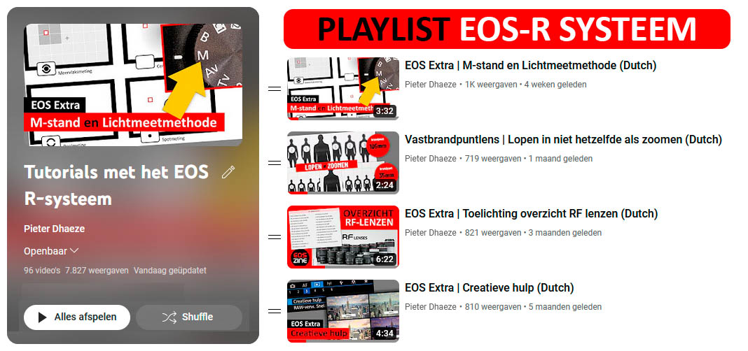 playlist eos r-systeem