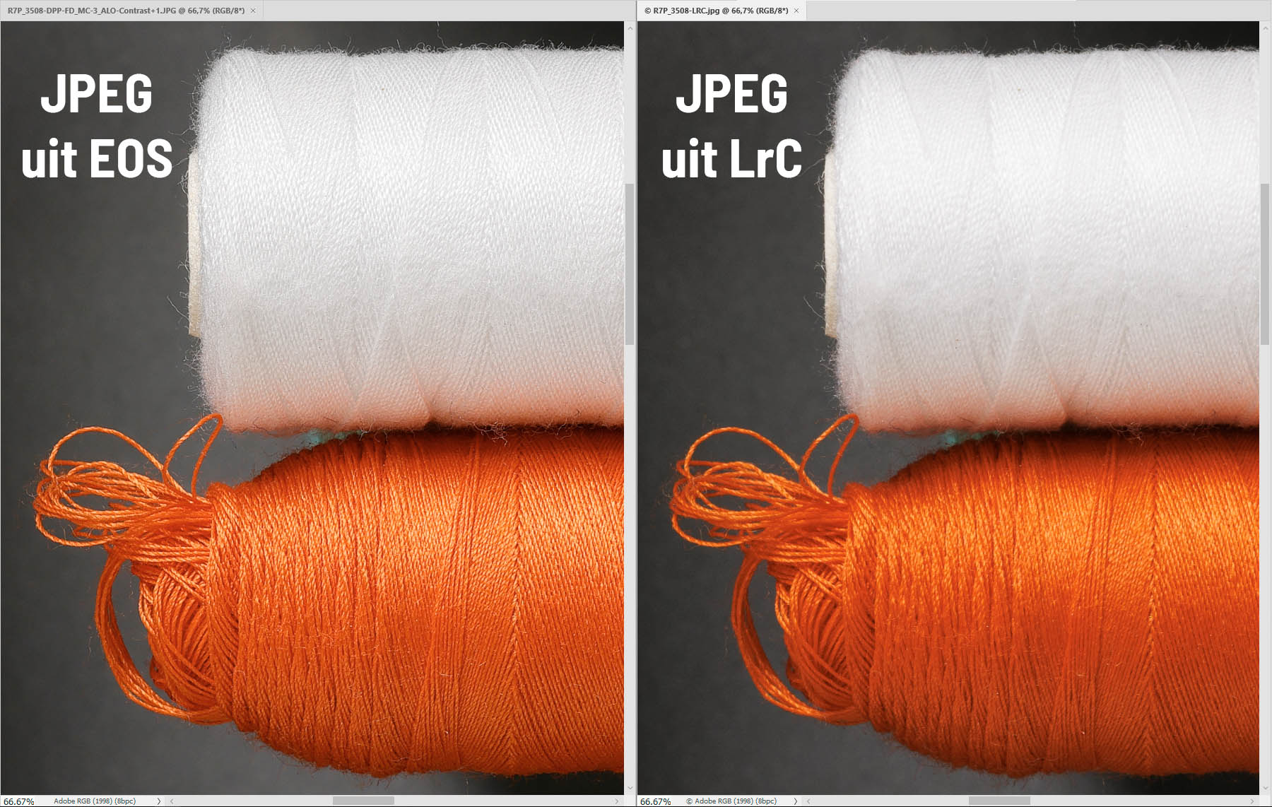 JPEG vs LRC