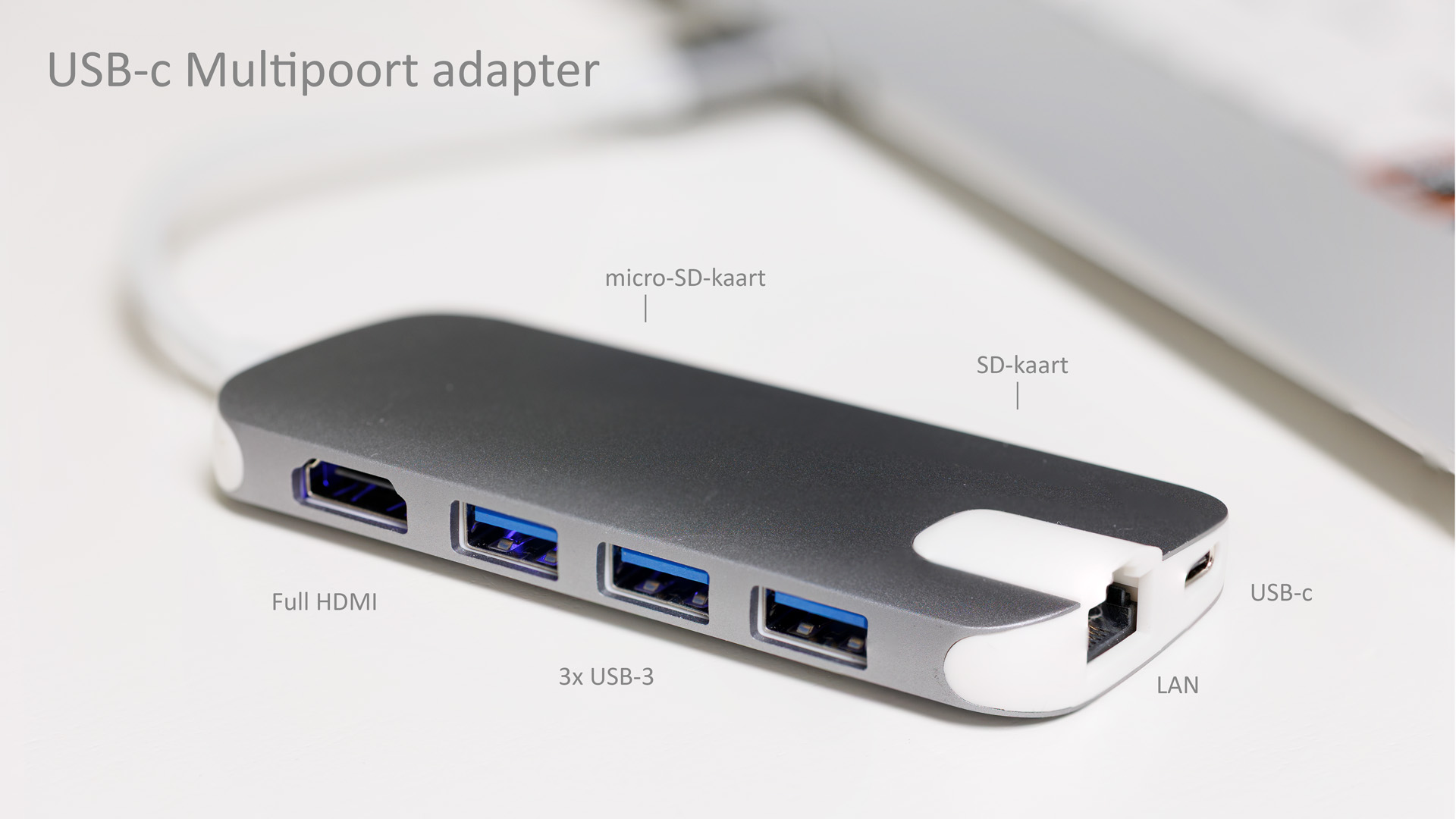 USB Multipoort adapter groot