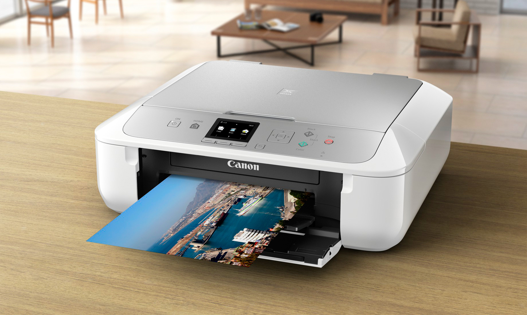 PIXMA MG5750 EUR Sv-Wt open silver white AMBIENT