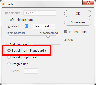 jpeg-standaard